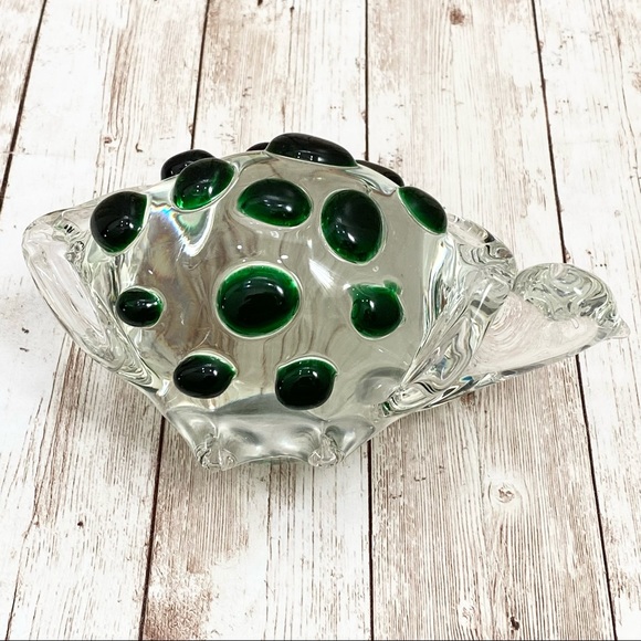 Vintage Mid Century Modern Murano Glass Tortoise Turtle Paperweight - Picture 3 of 16